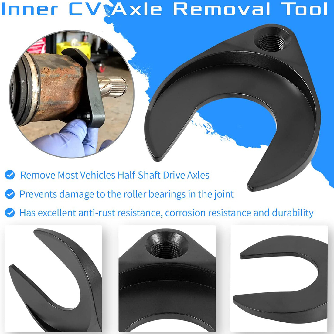 Front Wheel Drive Axle Pulley Attachment 48mm CV Joint Slide Hammer Adapter 1040