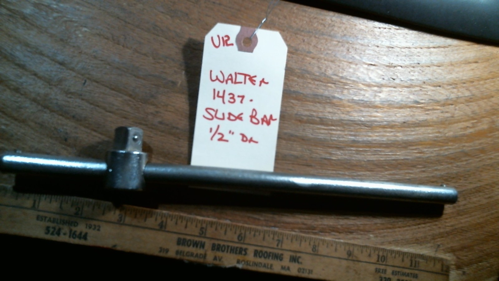 lot U12 Vint » WALTER » Germany 1/2″ Drive Slide T Handle 12″ No. 1437
