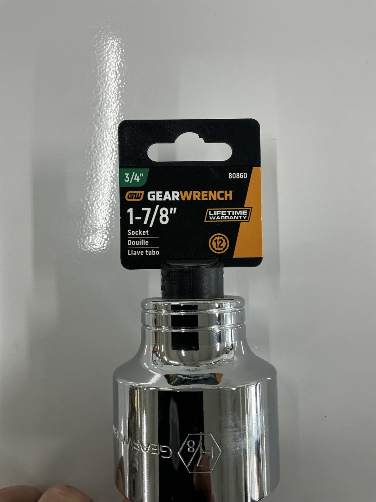 NEW GearWrench 3/4” 12pt SAE Socket 1-7/8” PN: 80860