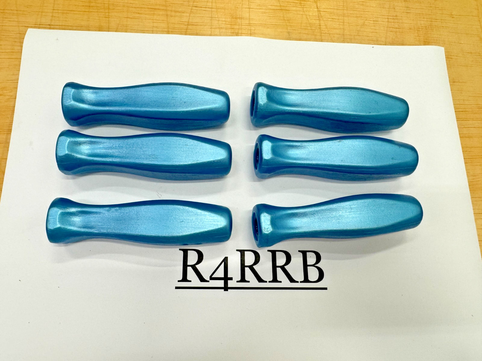 Snap-on Tools PEARL BLUE 3/8″ Drive Replacement Ratchet Hard Grip 6PC Lot Dinged