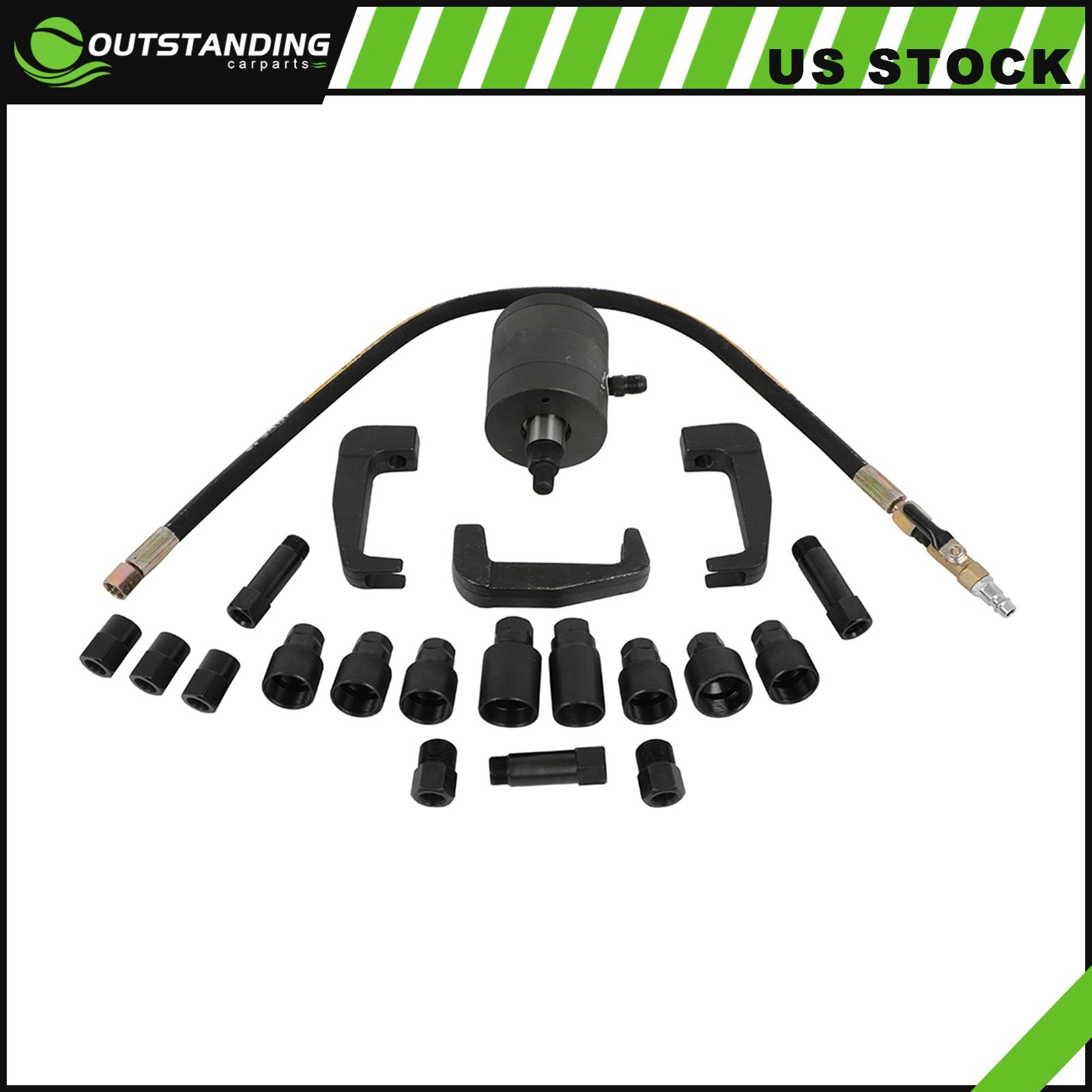 24pcs Pneumatic Puller Set Extractor Tool Kit For Diesel Injectors Removal New