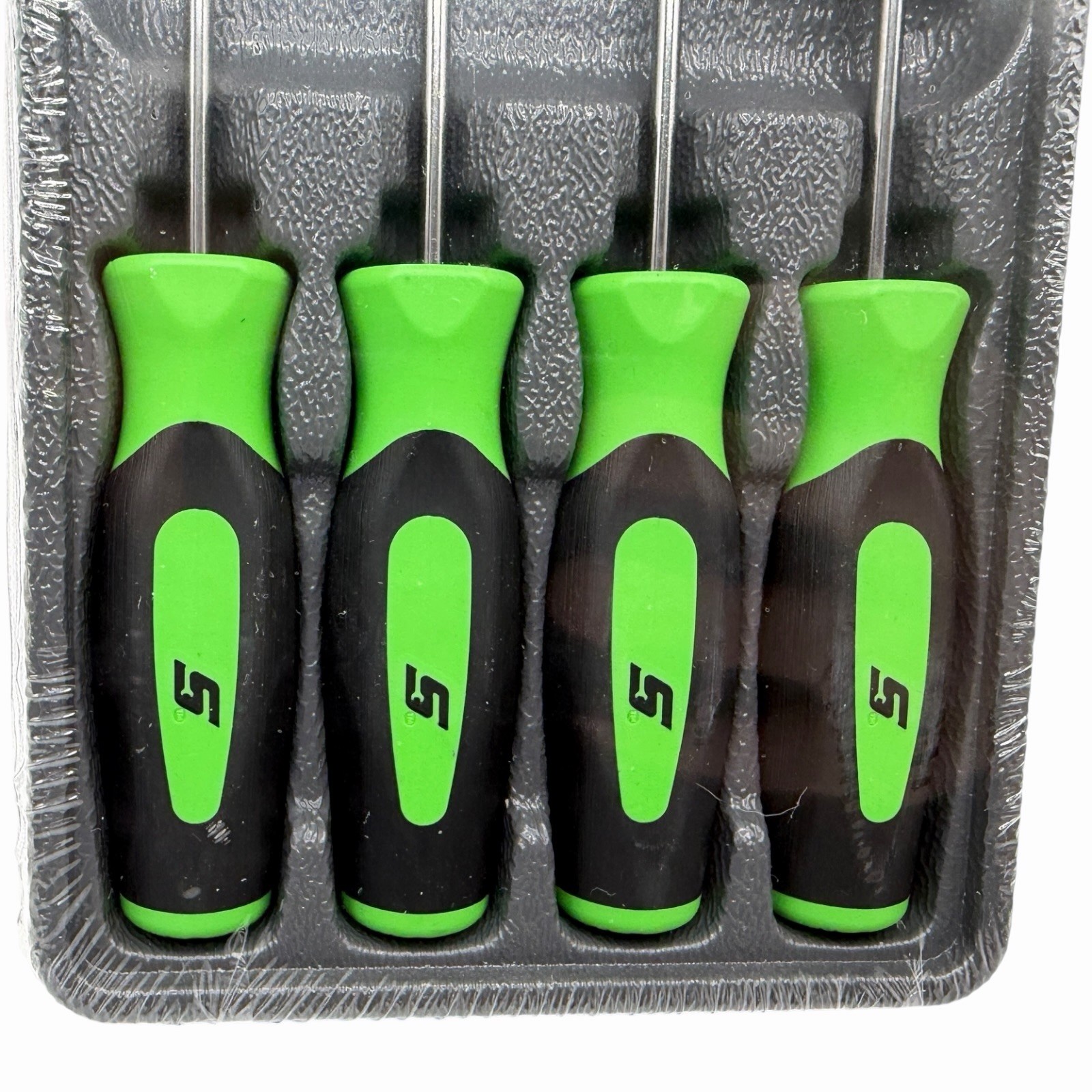 Snap On Tools Mini Pocket Pick Awl Set 4 piece Green 6 inch Straight Bent 90