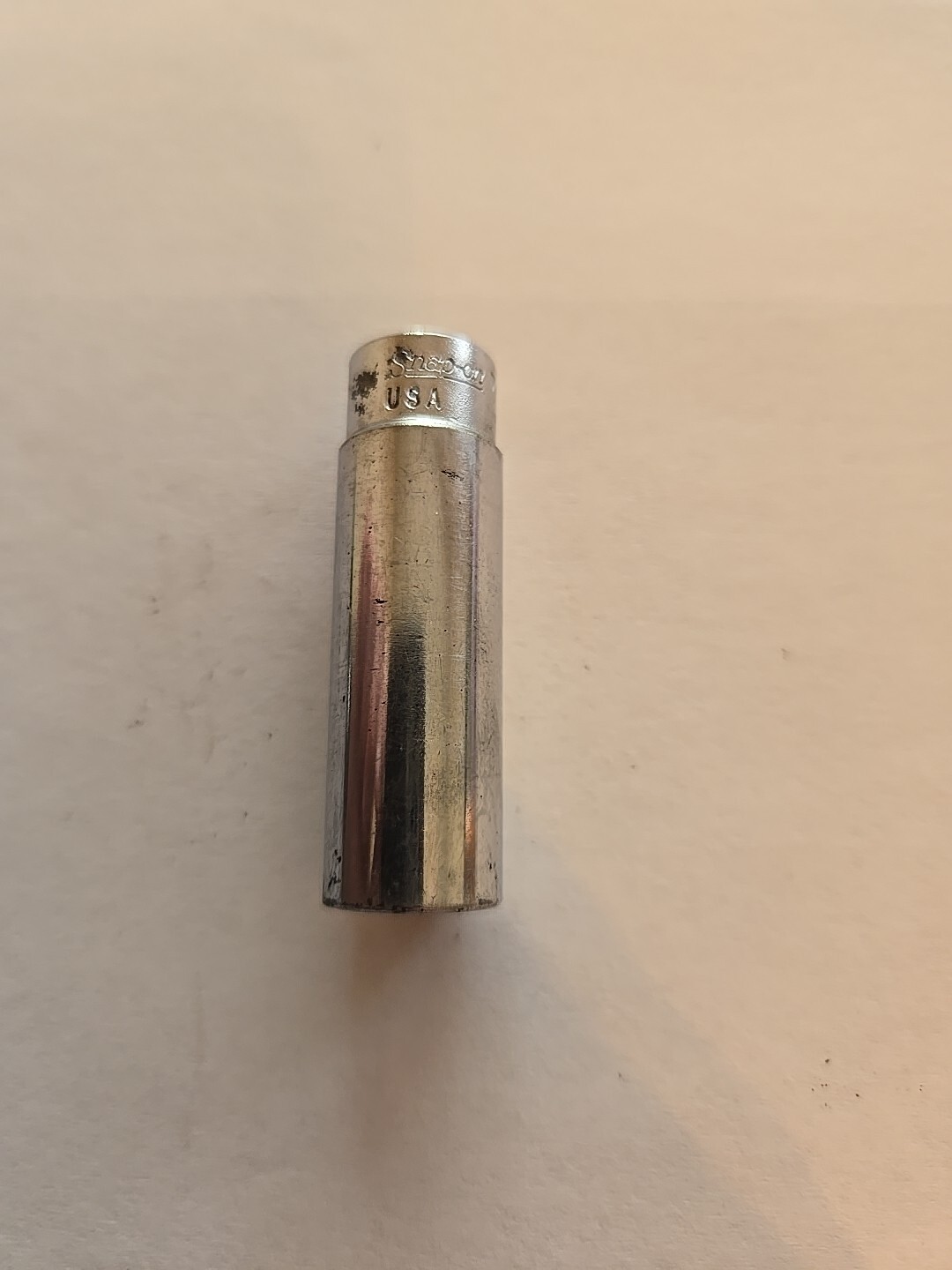 Snap On 1/4″ Drive 7/16″ 6PT SAE Deep Chrome Socket STM14