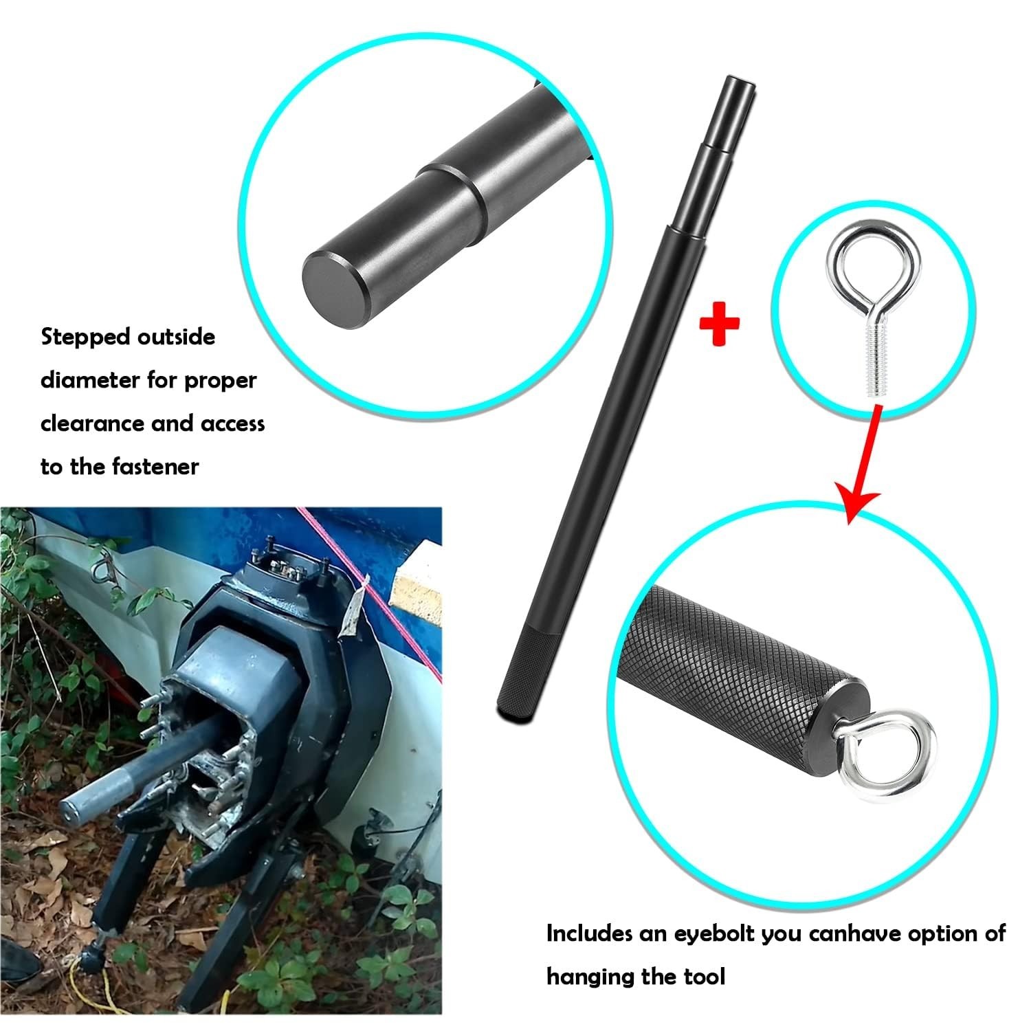 Gimbal Bearing Installer & Puller Tool Set for Mercruiser, Volvo, Yamaha Sterndr