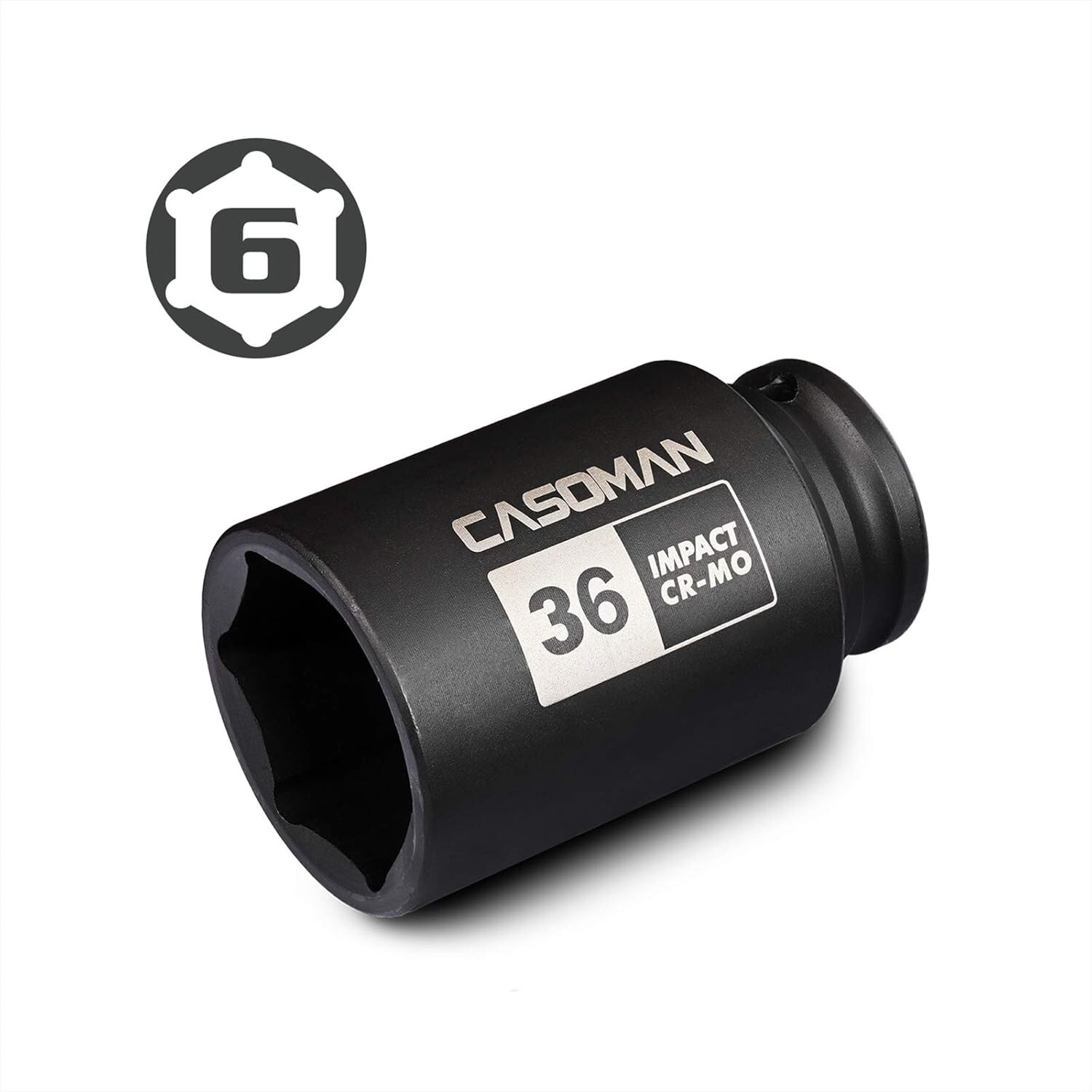 Premium 36mm 1/2 Drive Deep Socket – Black Phosphate Finish for Durability