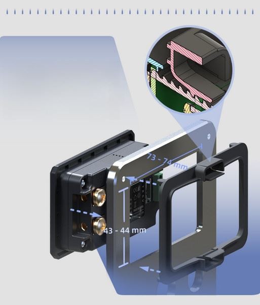 Black Grey Coulomb Meter Battery Safety Management For Lead-acid Battery