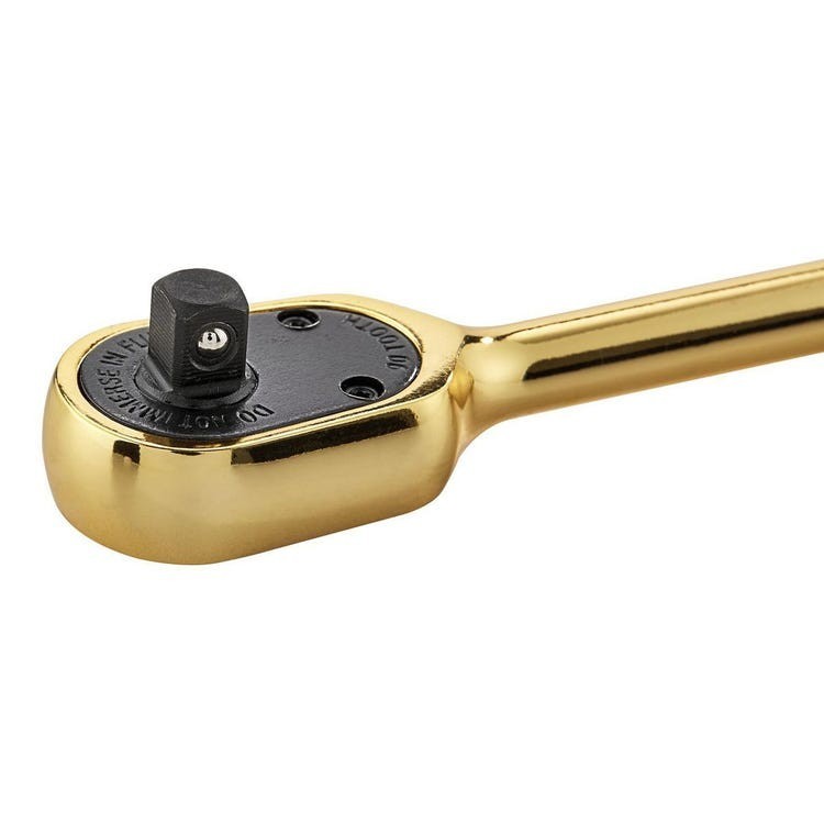 Icon 24k Gold Ratchet 1/4 Drive 90T Low Profile Limited Edition New Unopened