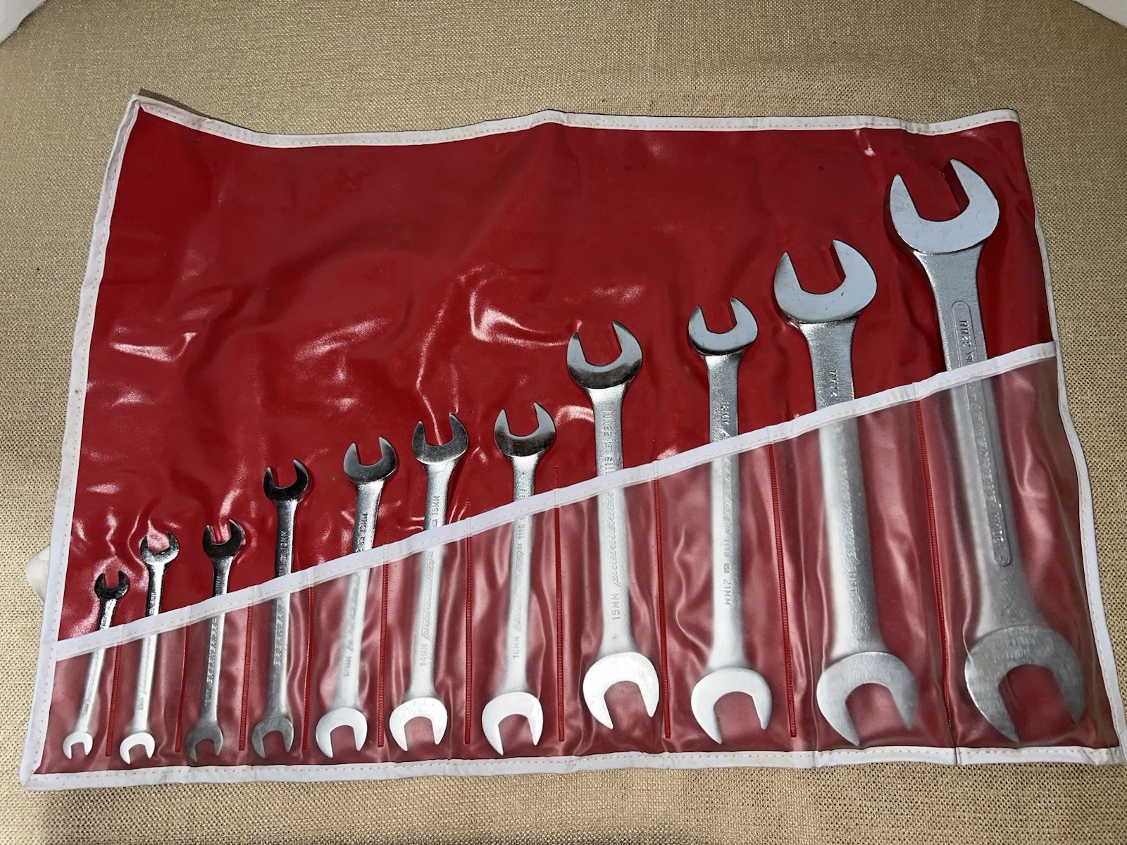 ProAmerica Metric Wrench Set Open Ended USA mechanics tools military issued NOS