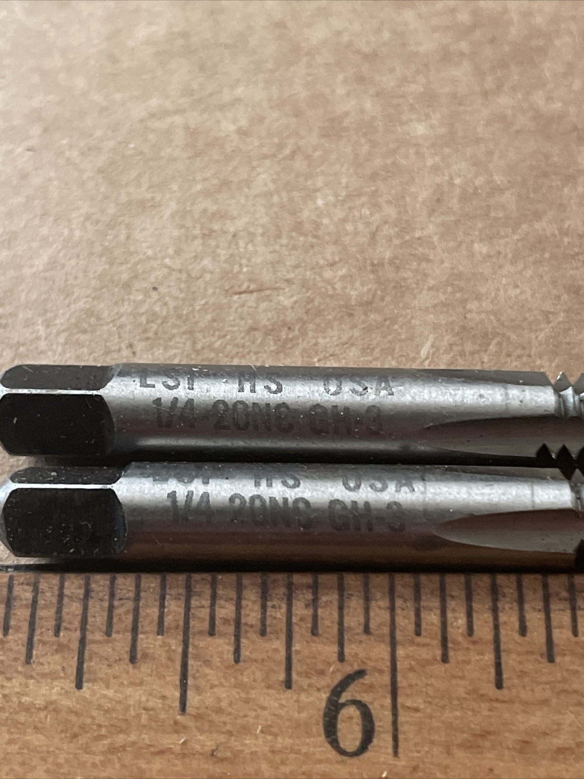 2 Standard Tools 4-20 NC Bottom Tap Morse Hand Tap USA 4 Flute GH3 See Photos !