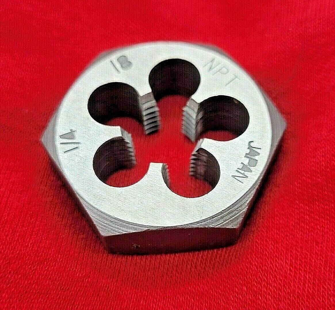 1/4″ -18 NPT X 1.4″ Hex Pipe Die Nut Alfa CSHD70894 CS Rethread