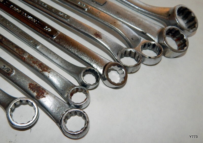 9 PCS Mixed Lot 12-Point SAE Box Wrenches