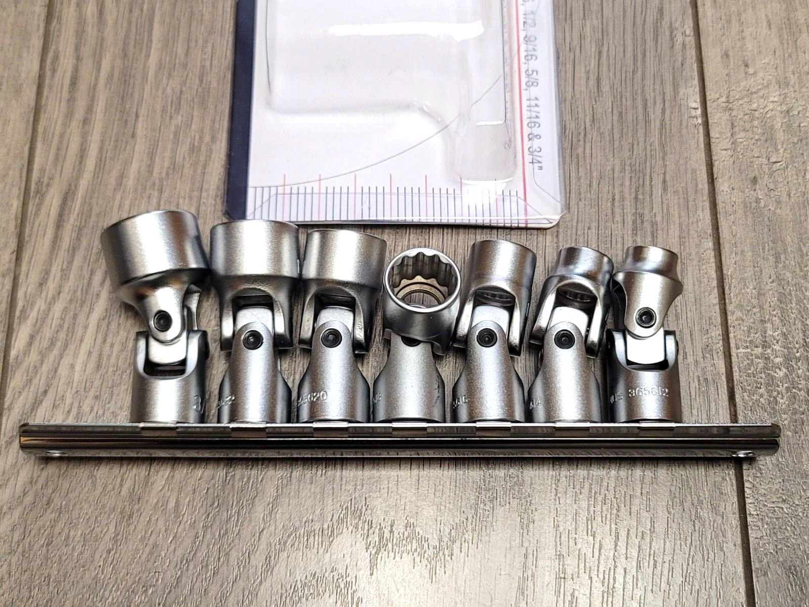 Genius Tools PRO 7pc 3/8″dr 12pt SAE Universal / Flex Socket Set #US-307S
