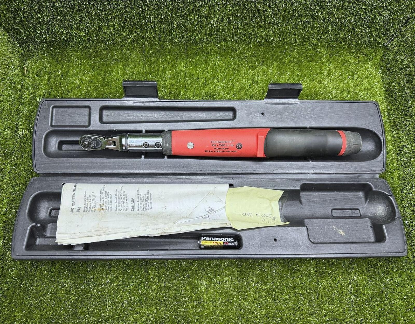 Snap-on TECH1FR240 1/4″ Digital Flex Head TechWrench Torque Wrench w/ Case