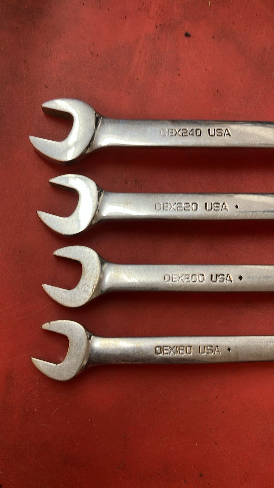 Snap-on Short 12 Point Combination WRENCH SET OEX240 OEX220 OEX200 OEX180