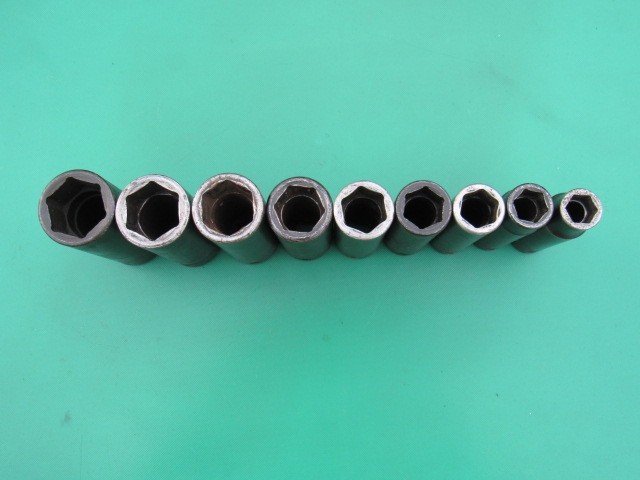 SNAP ON 309SIMY 1/2″ TO 1″ 1/2″ DRIVE SAE 6 PT DEEP IMPACT 9 PC SOCKET SET SIM