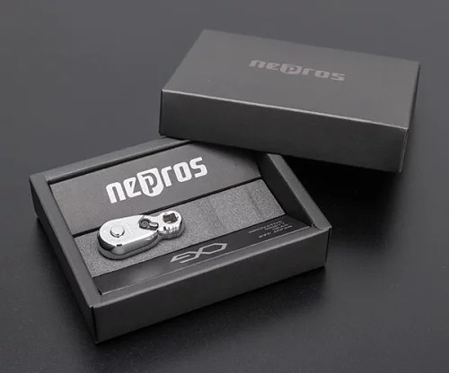 NEPROS NBR290H 6.3sq. Stubby Ratchet Handle Ultra-Compact 49mm Precision Tool JP