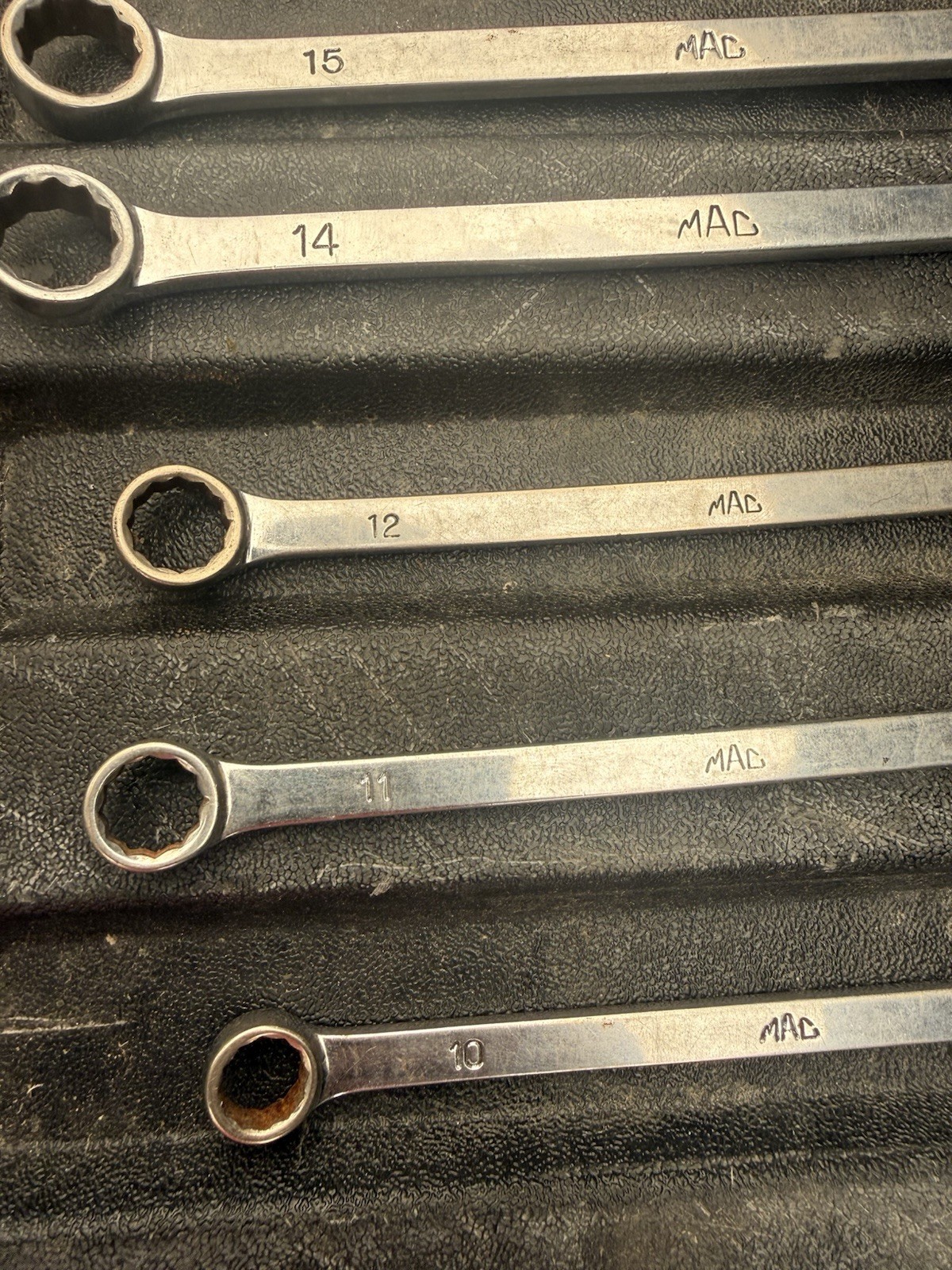 mac wrench set of 10 metric sizes 10mm to 19mm Missing 13mm
