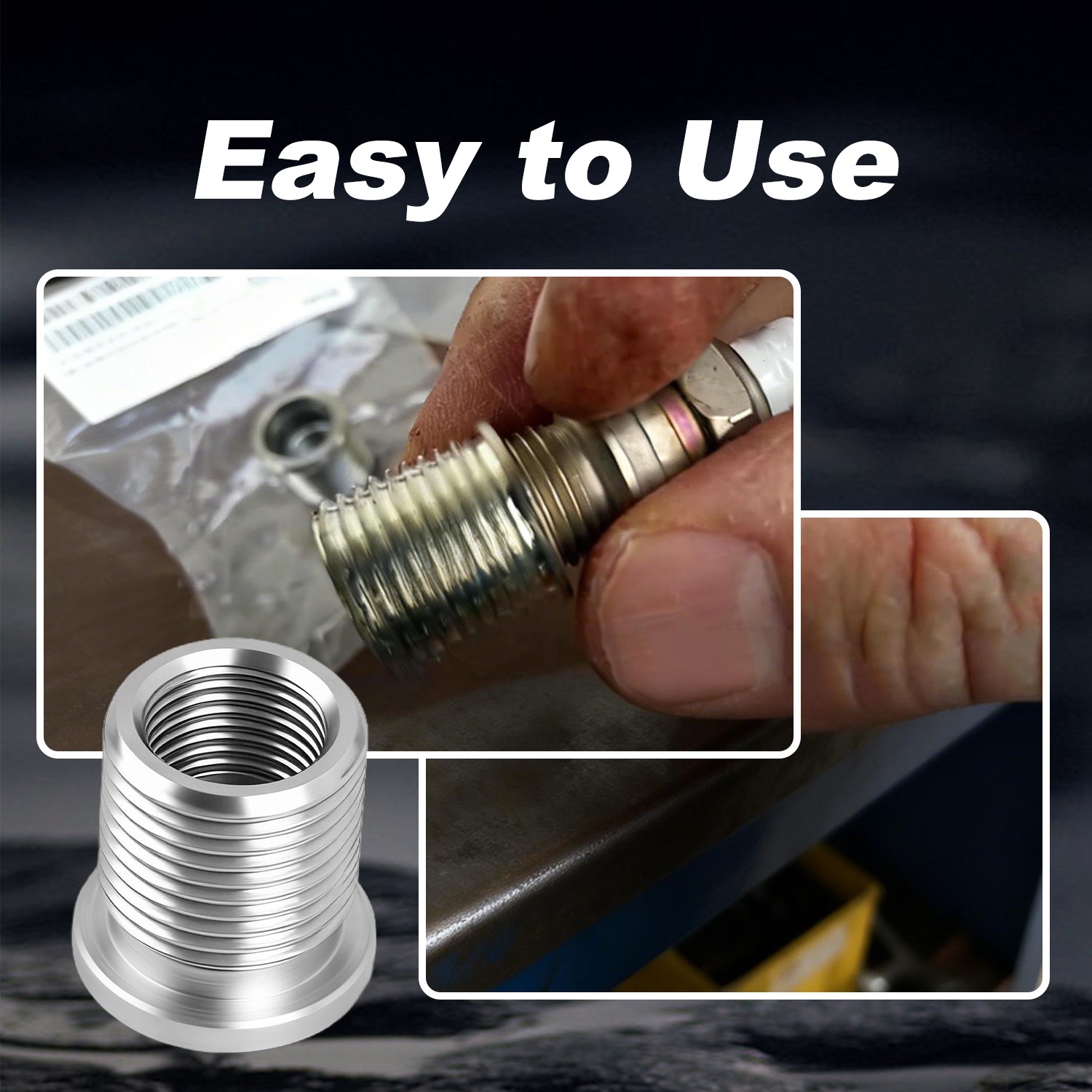14mm 10x Spark Plug Port Insert for Ford 4. 6L 5. 4L 6. 8 V-10 Triton 389-100