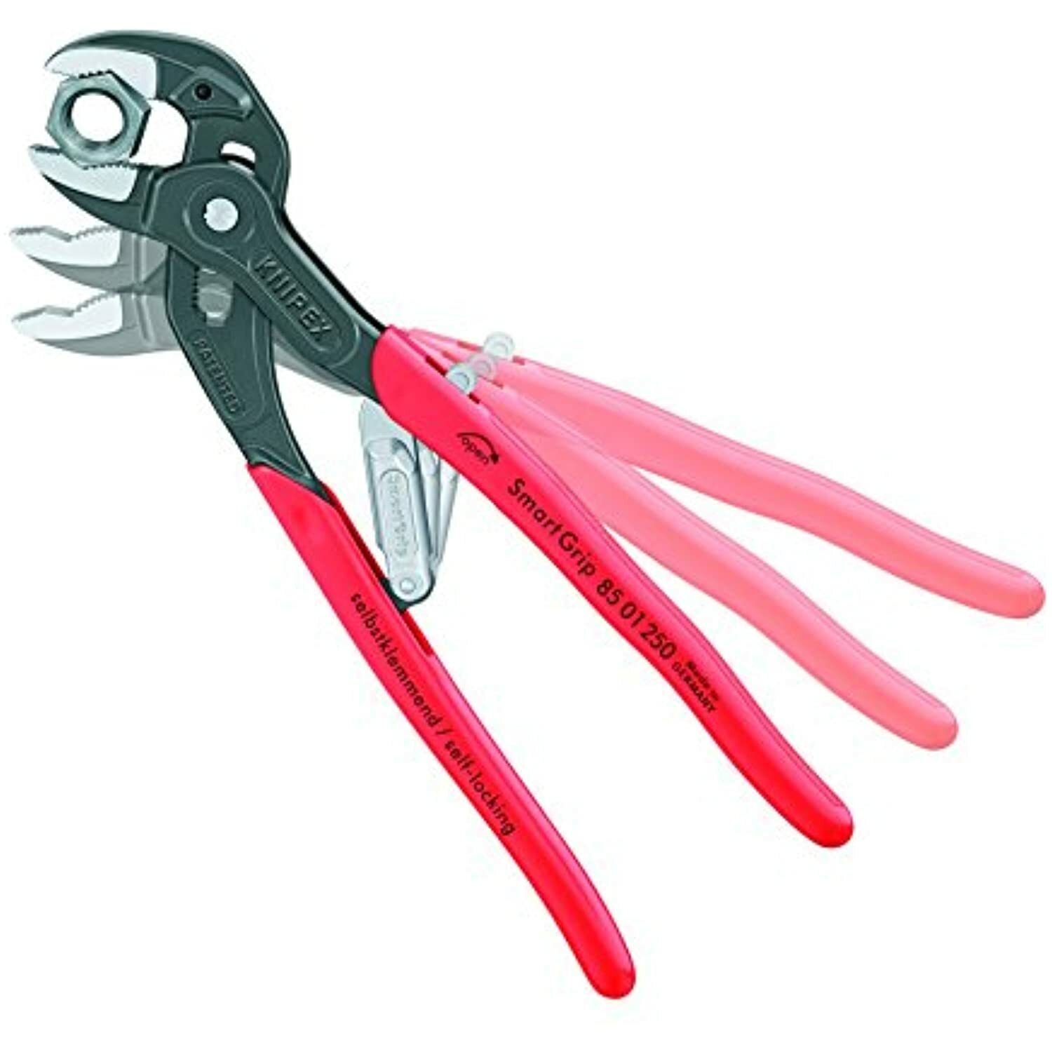 KNIPEX Tools – Auto Adjusting Water Pump Pliers (8501250US), 10 inches