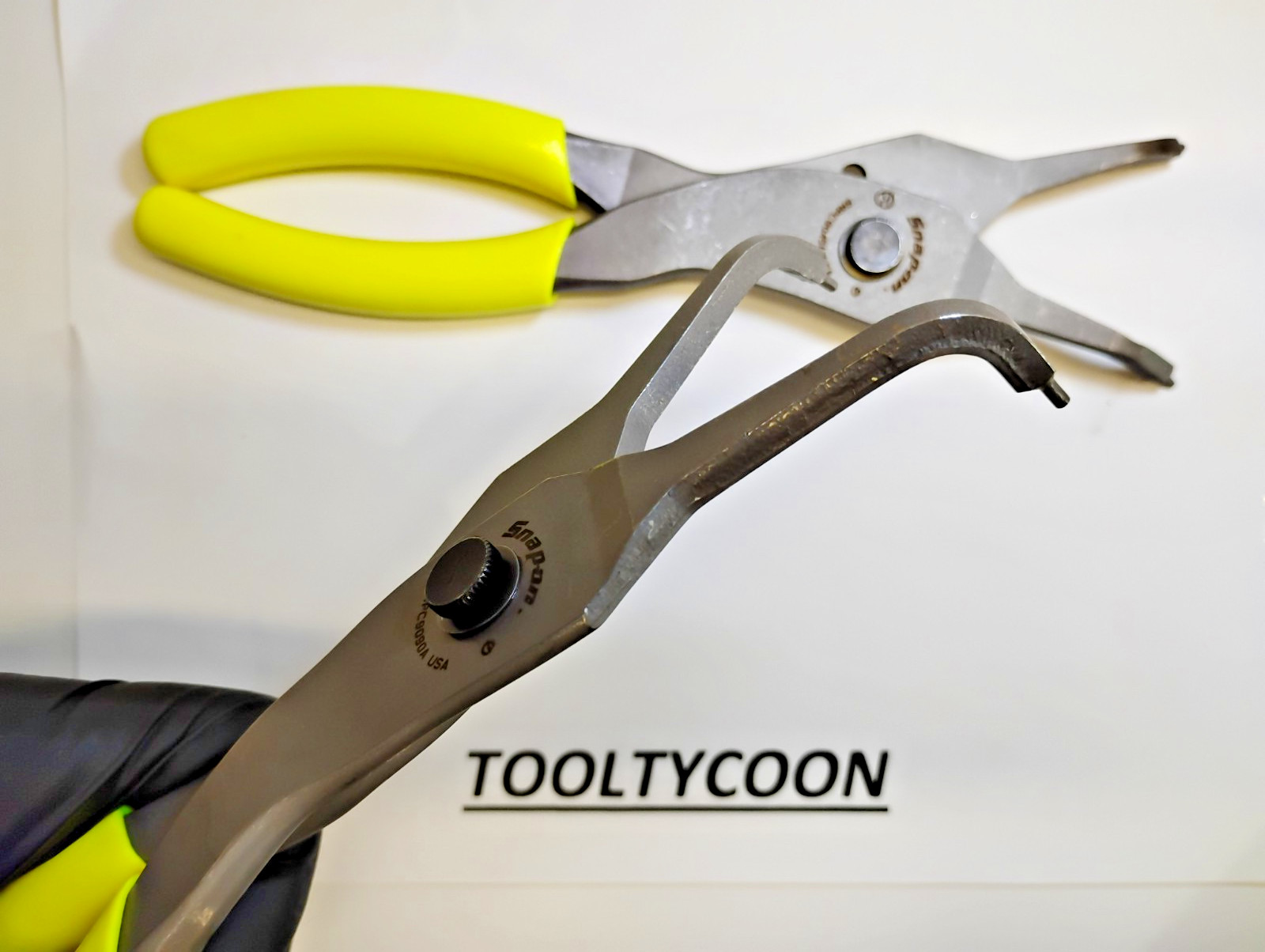 Snap-On Tools USA NEW 2pc Custom Snap Ring Plier Set SRPC9045AHV SRPC9090AHV