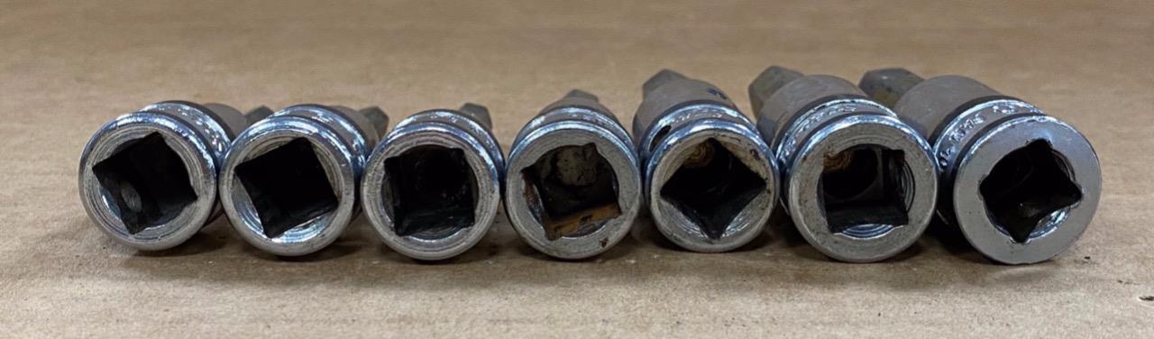 SNAP ON 7 PC 3/8″ DRIVE HEX BIT SOCKETS (4mmm FAM4A- 10mm FAM10B) USED.