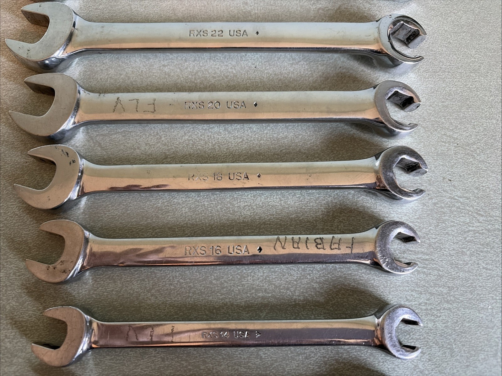 Snap On Tools Line Wrench 7 Piece Set SAE 5/16-3/4