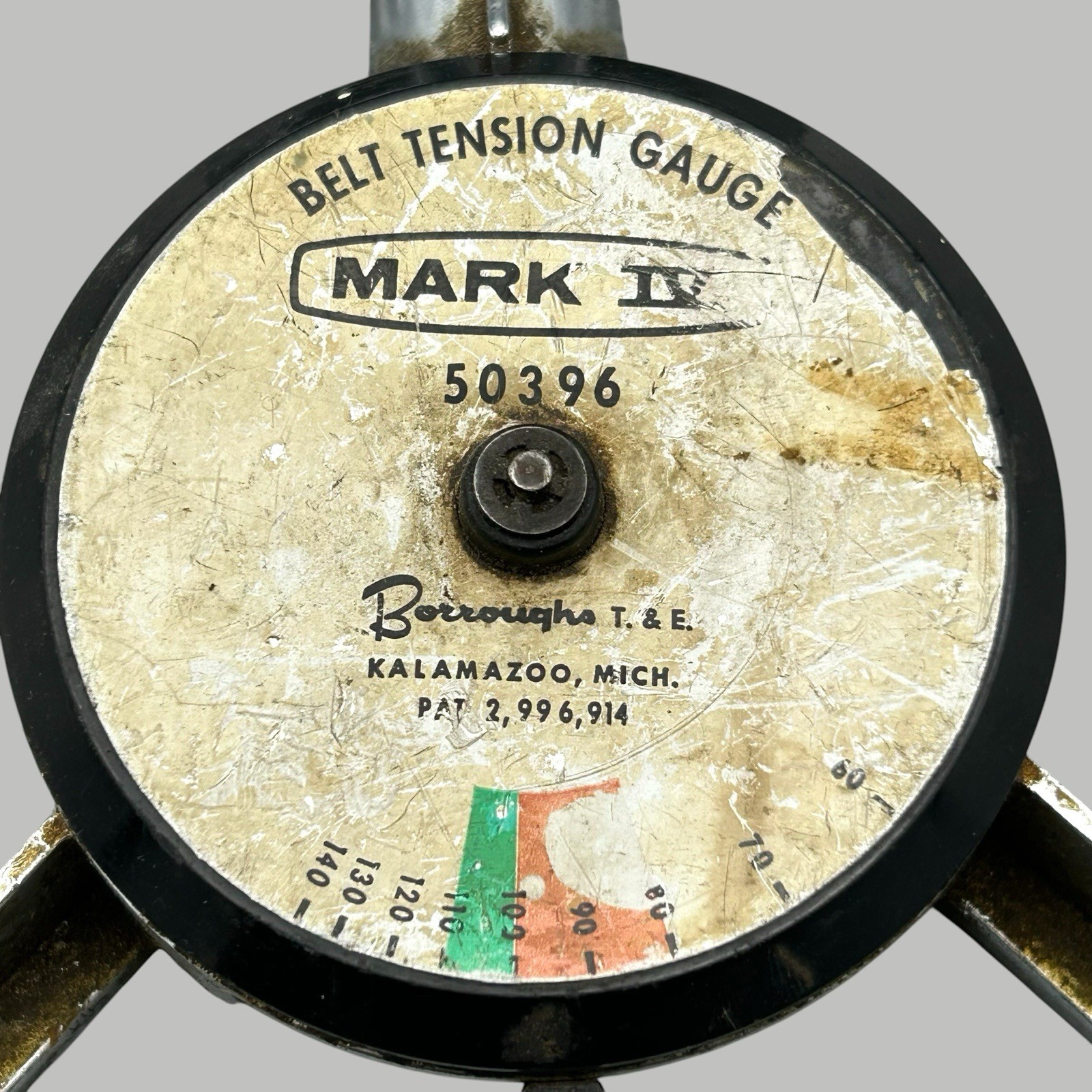 Borroughs Mark IV Belt Tension Gauge 50396 Vintage Rough Ships Quickly