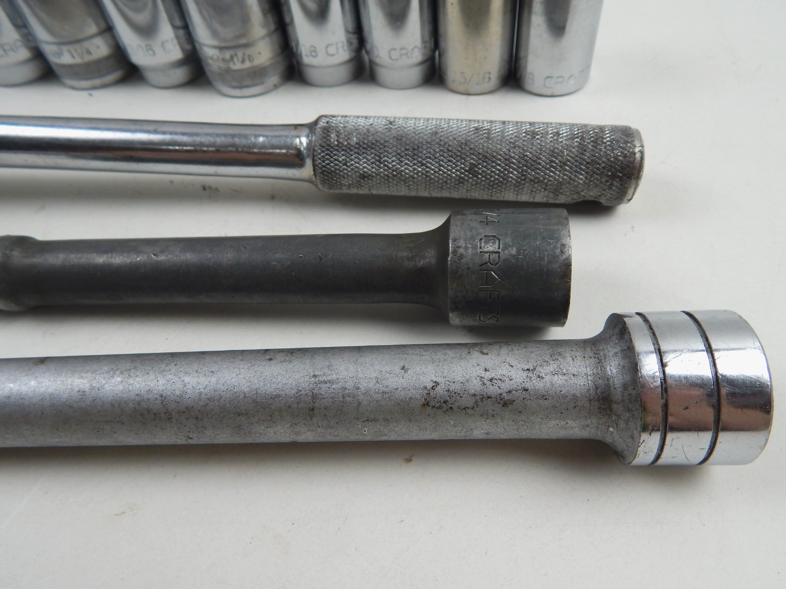 Vtg Craftsman Circle K & -V- Series 3/4″ Drive 20pc Socket Set Ratchet Extension