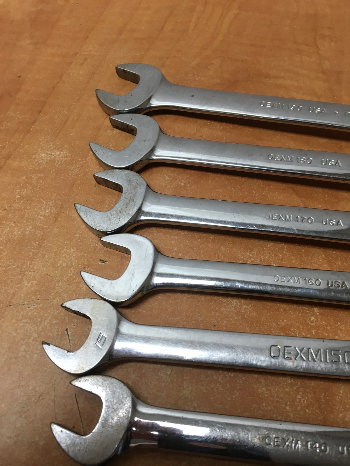 Snap-On METRIC OEXM Series Combination Wrench 9pc Set 11mm-19mm OEXM190 OEXM180