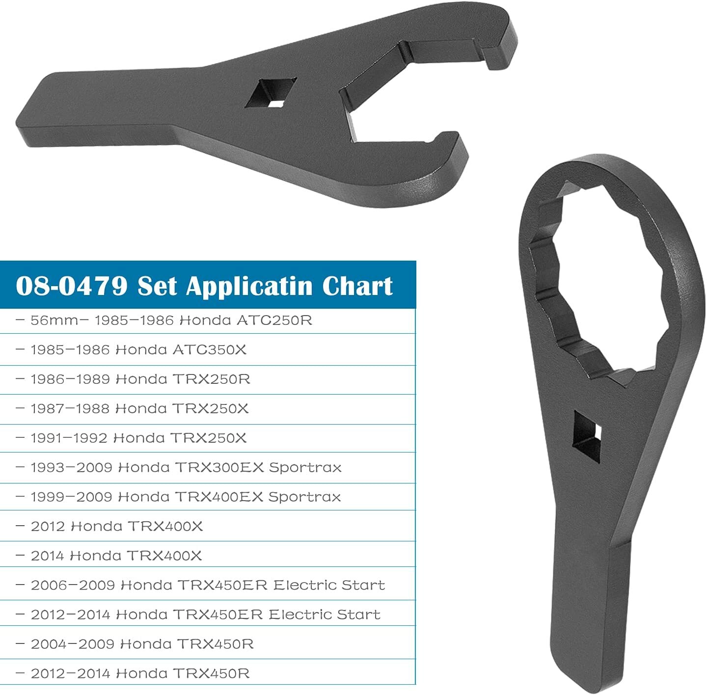 ATV Axle Wrench 45.5mm 56mm for Honda TRX 250X,300X,300EX,400X,400EX,450R,450EX