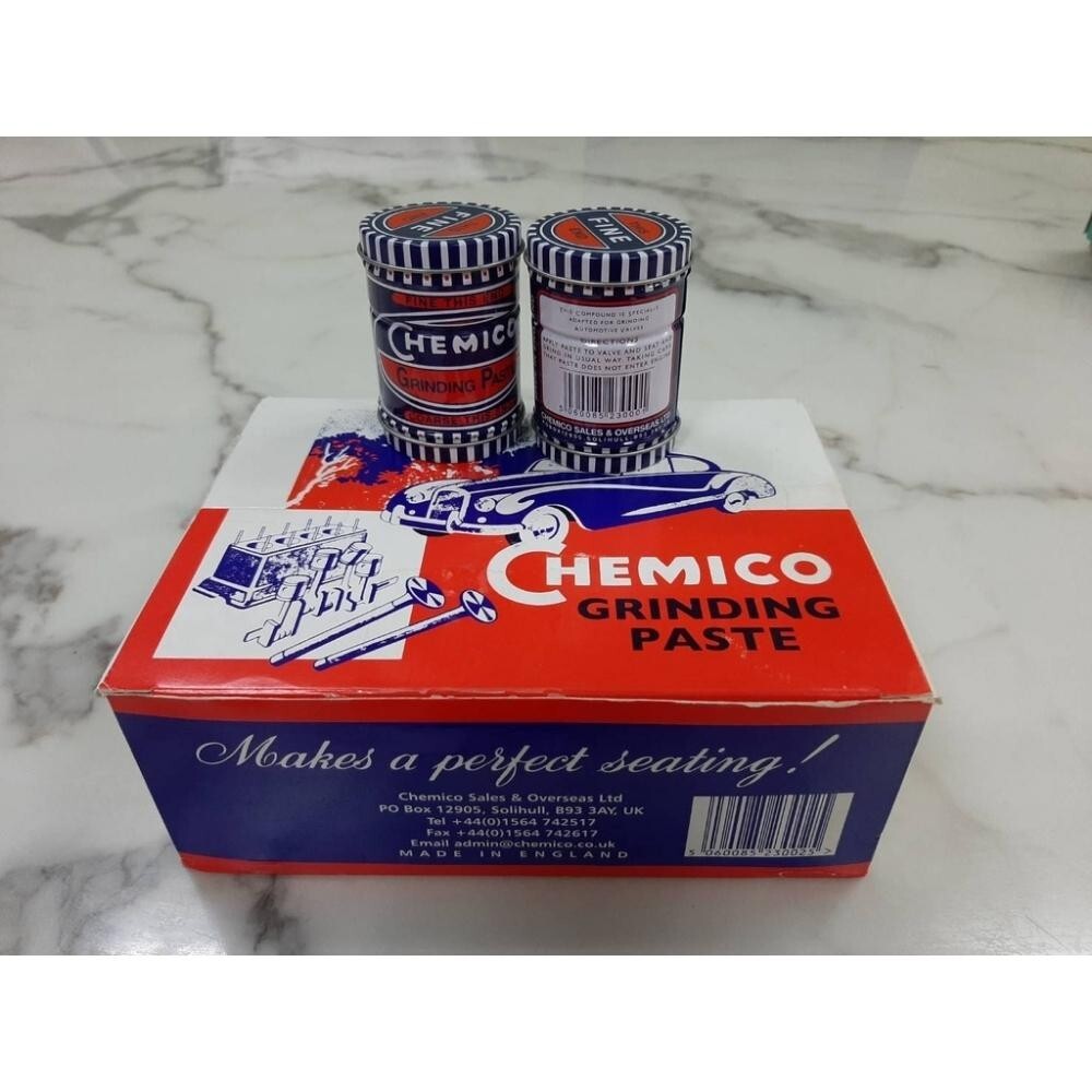 Chemico Valve Grinding Paste Fine Coarse Grade Double Ended Tin Engine 100g x 12