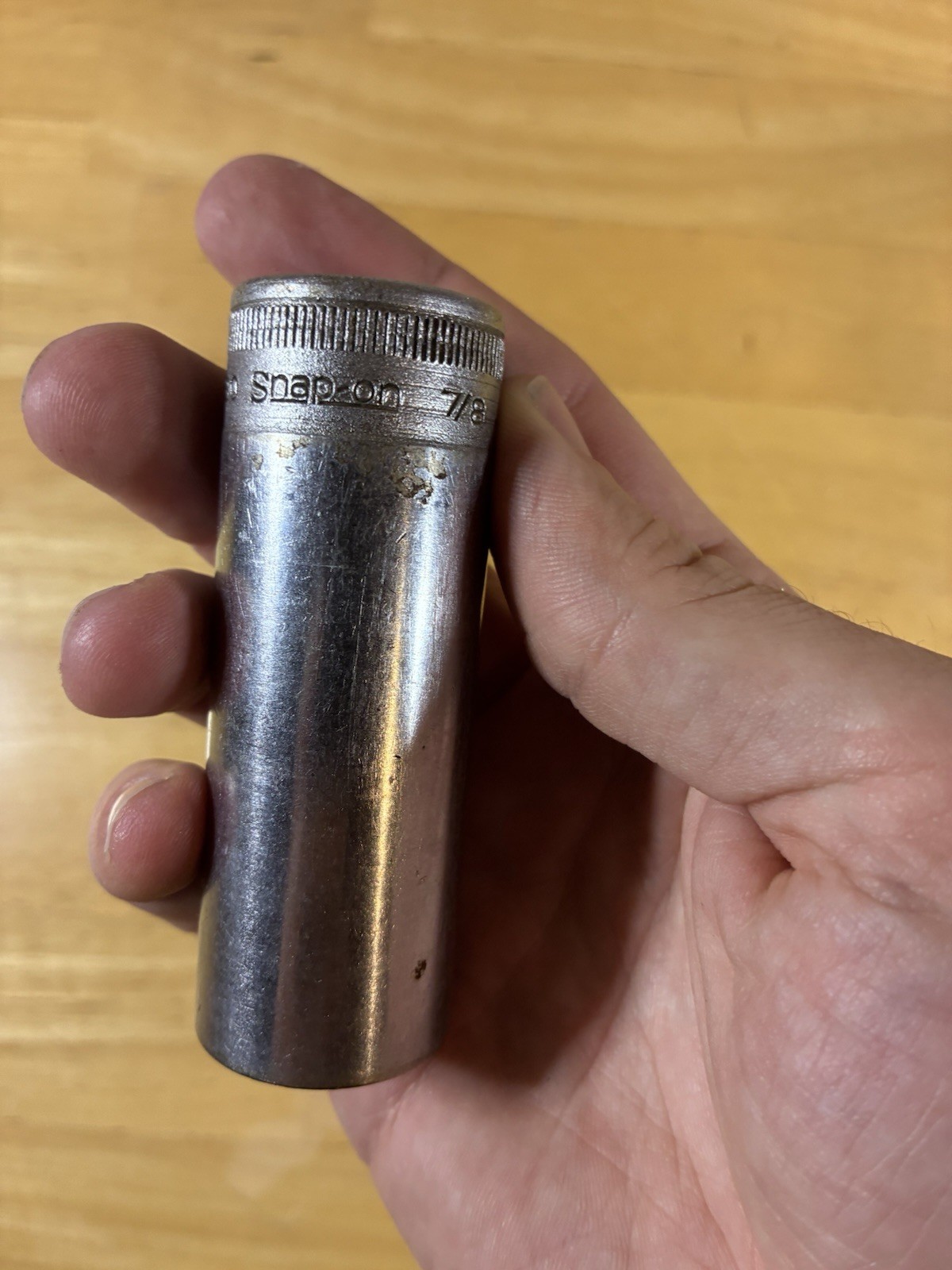 Snap-on Tools USA 1/2″ Drive 12pt Point 7/8″ Deep Socket S-280 Old Logo