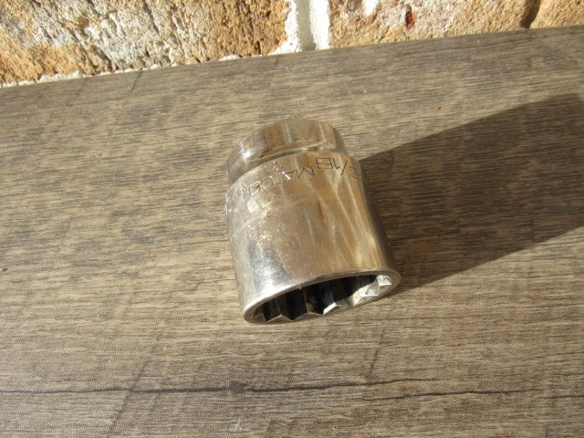 MATCO C422 1/2″ DRIVE 1 5/16″ CHROME SHALLOW 12 POINT 1 & 5/16″ C 422 SOCKET SAE