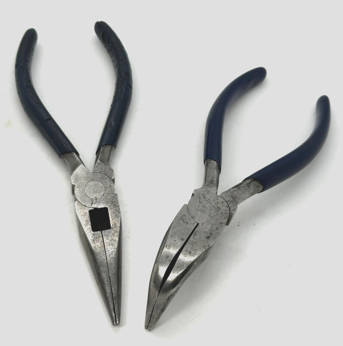 Craftsman Tools BLUE Pliers Bent Curved Needle Nose Side Wire Cutter Set Lot