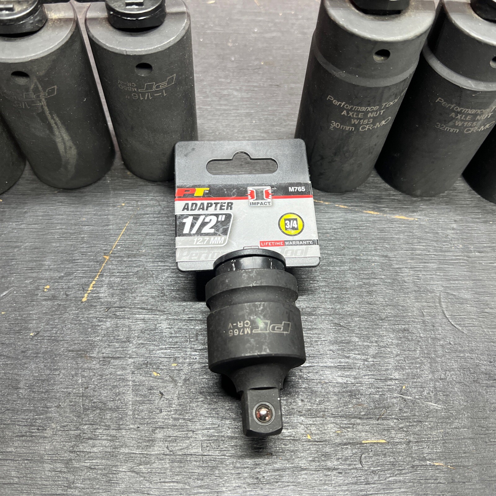 Performance Tool 1/2″ Impact Socket Set 30mm- 36mm 1 1/4- 1 1/16