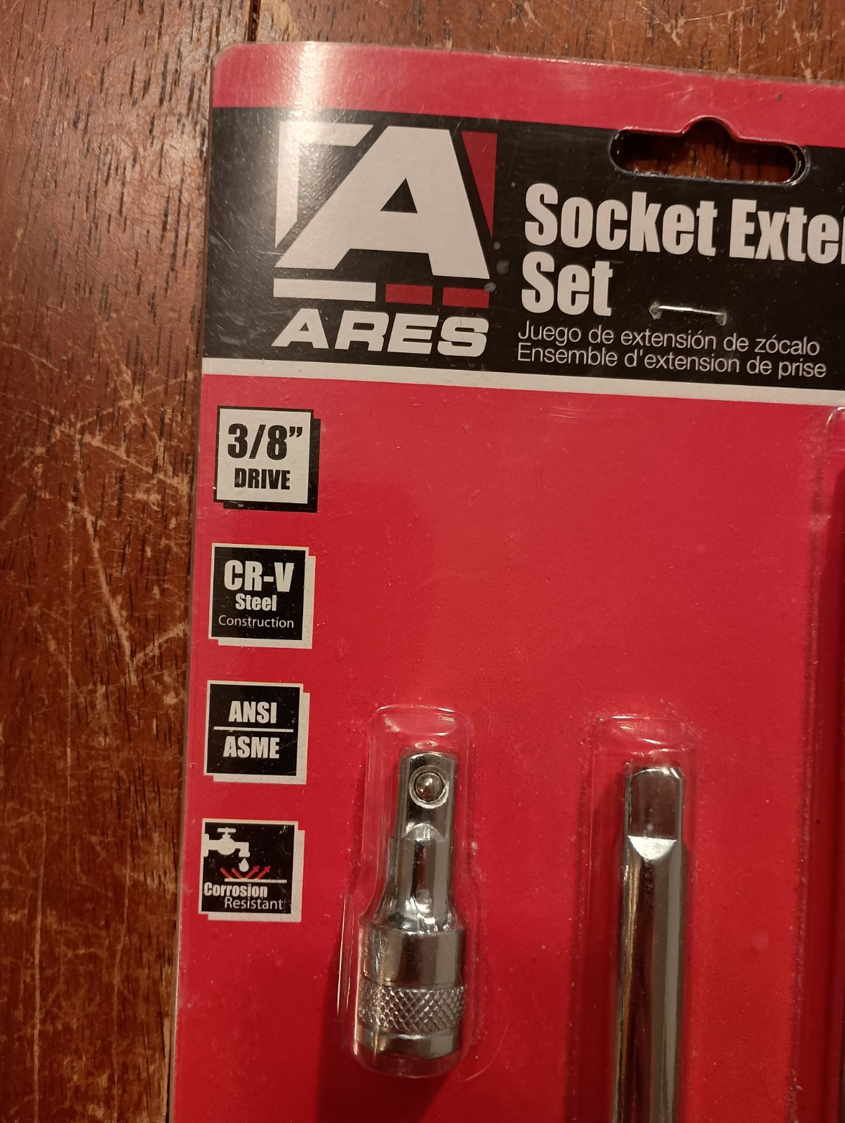 ARES Socket Extension Set 3/8″ Drive 70244 Silver