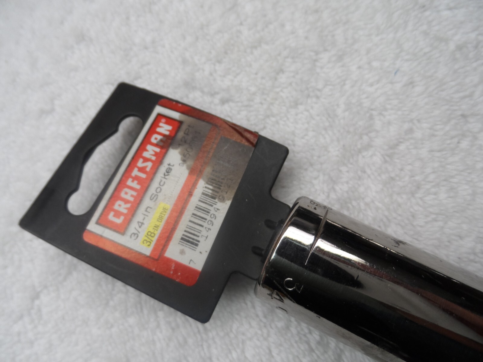 Craftsman 3/8″ Drive Standard SAE (laser) Socket, size 3/4″, 12pt – Part # 50661