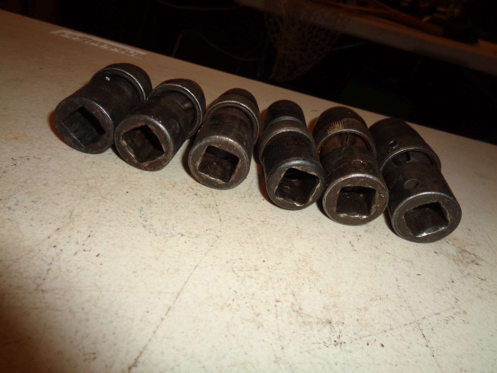 6 pc. Snap-On Tool IMB 1/2” Dr. Swivel Impact Socket Set, 6 pt, 7/16″-3/4″, USA