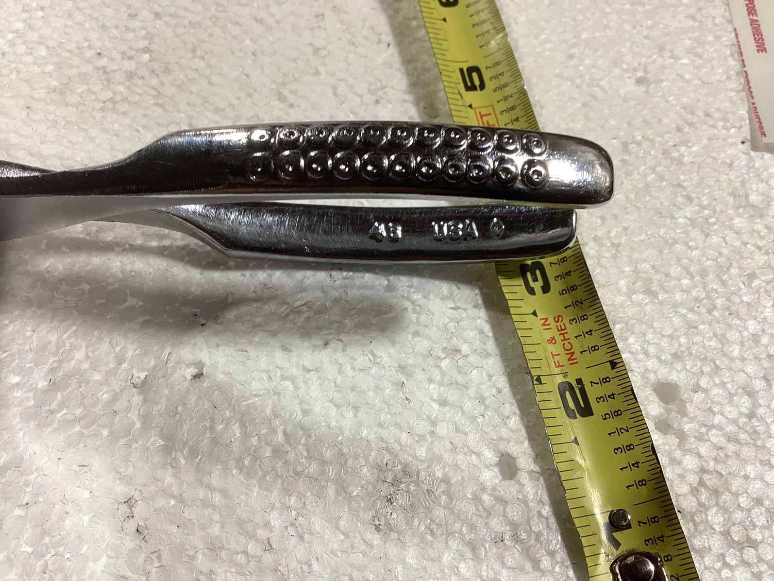 Snap On Tools USA Vintage Slip Joint Pliers 46 With Cutters Vacuum Grip 6.5″