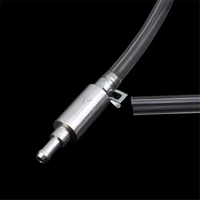 Brake Bleeder Hose, One Way Check Valve Tube Bleeding Tool Kit Silver US