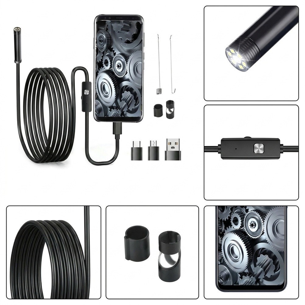 3 Function LED USB Probe Tool for Automotive Inspection and Diagnostics