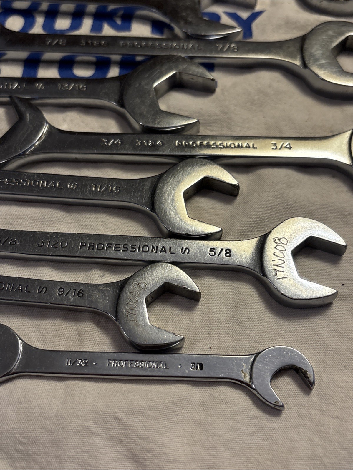 Proto Professional USA 11pc Four-Way Angle Open End Wrench Set 11/32″ – 1-1/4″