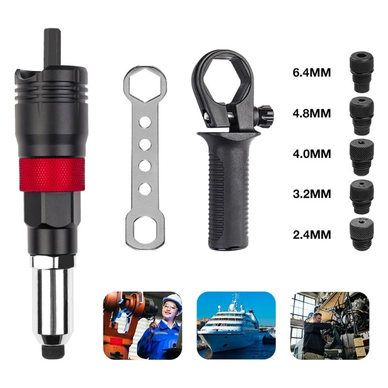 Stable Nutserts Installation Tool Set Rivet Nut Tool Accessories for Woodworking