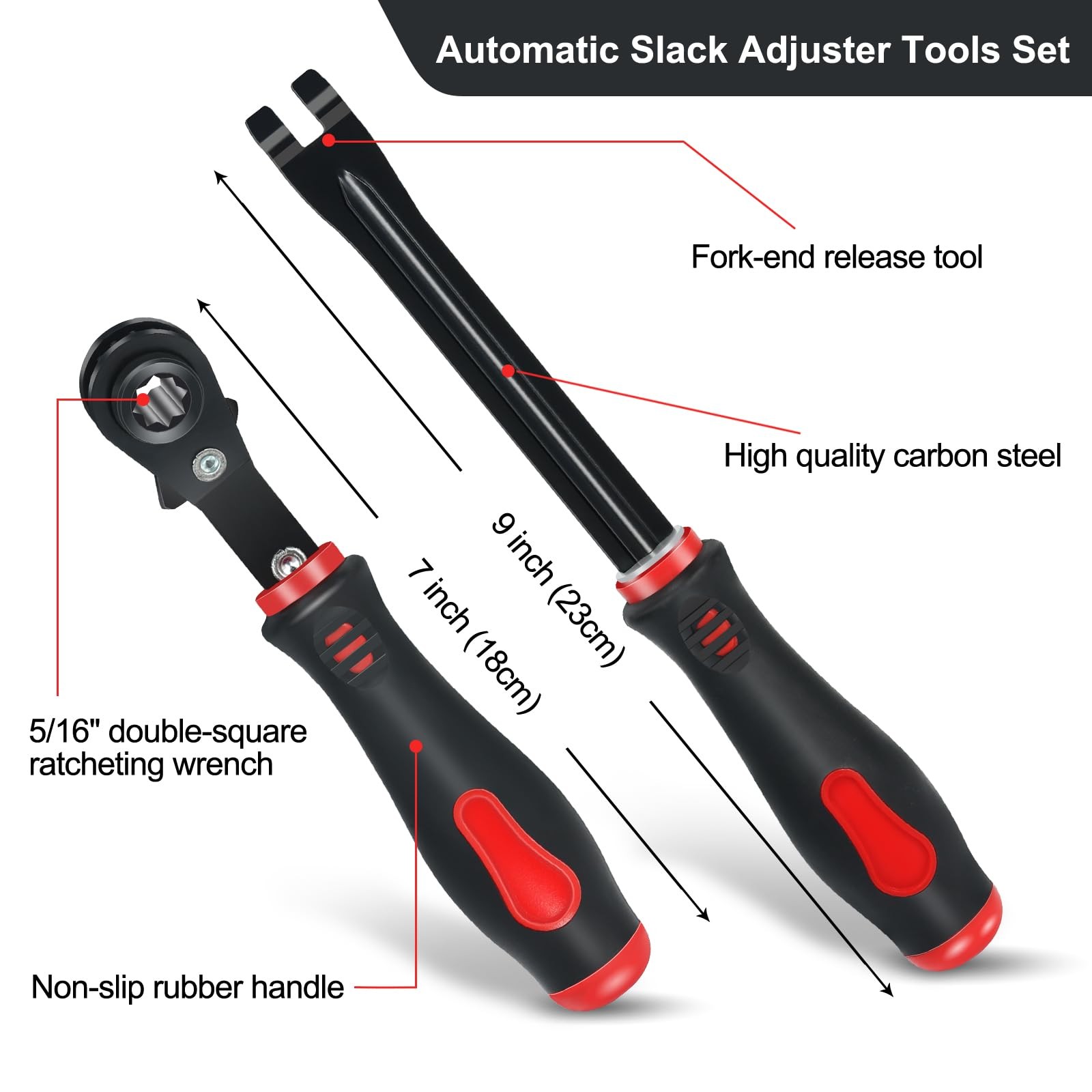 Automatic Slack Adjuster Tools, 5/16″ Brake Adjustment Tool Ratcheting Wrench…