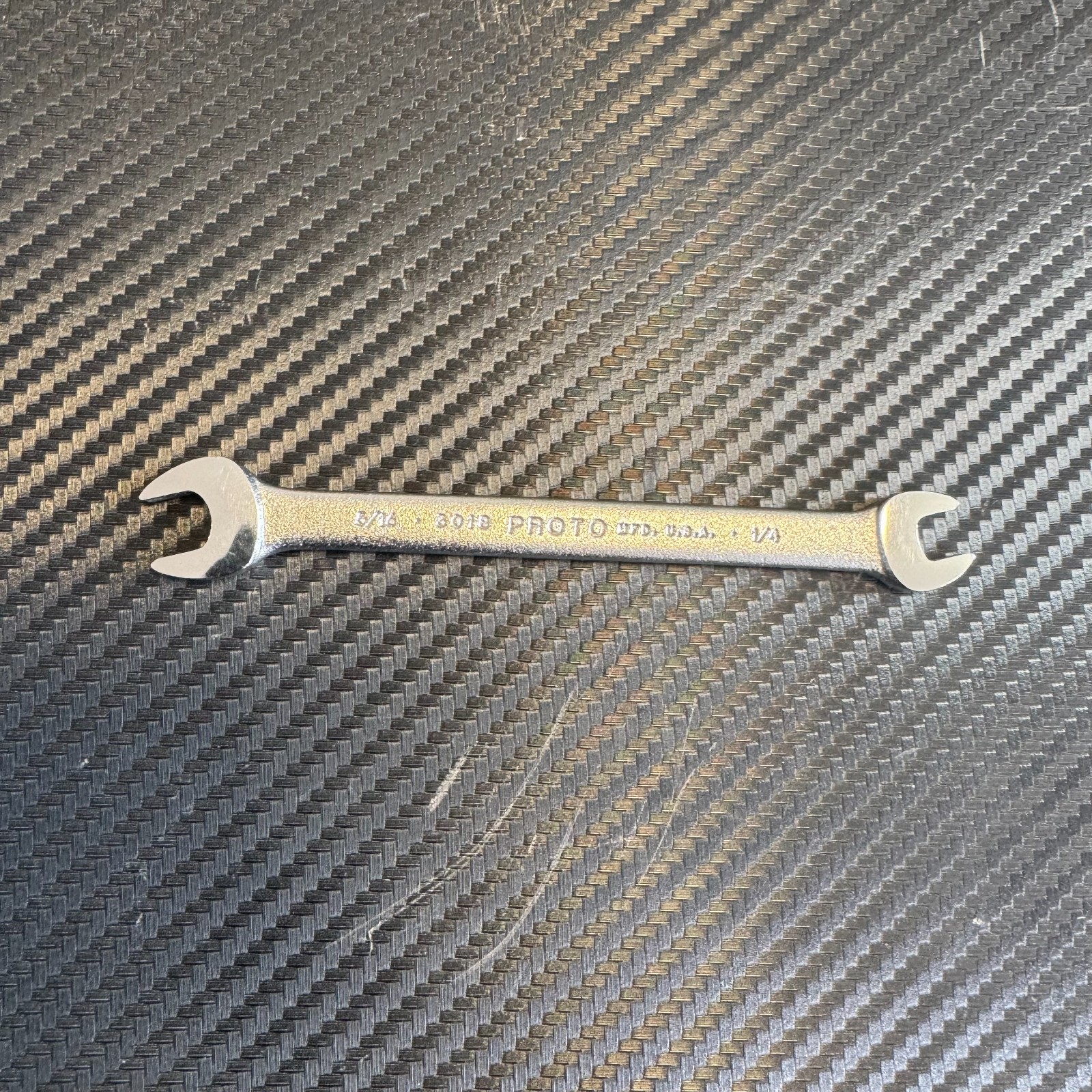 Proto Professional 1/4″ x 5/16″ Double Open End Wrench 3018 USA