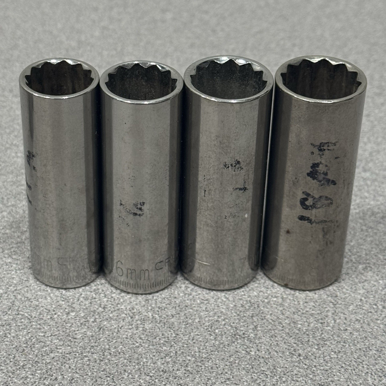 Craftsman 10 Pc Deep Well Socket Set 12 Pt Metric 3/8″ Drive 9mm-18mm G Series