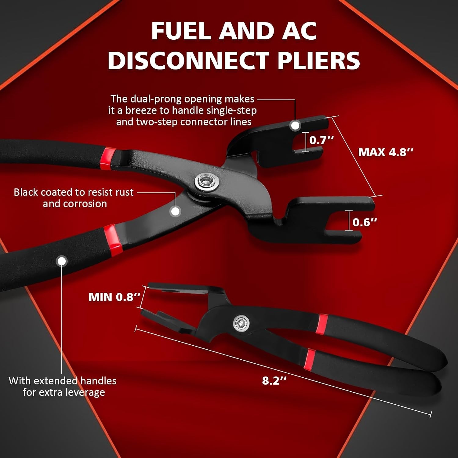 Automotive Fuel Line Disconnect Set: Complete Kit for GM, Ford, Dodge Vehicles