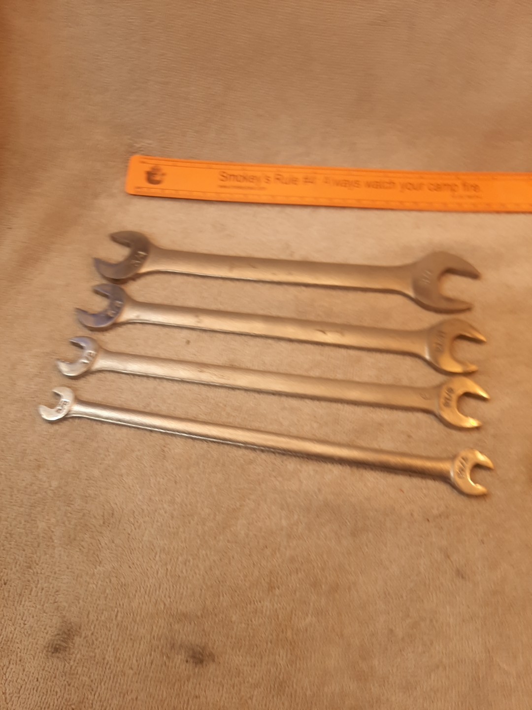 Vintage Craftsman 4pc SAE Tappet Wrench Set -V- 44475. 44474, 44473, 44472, USA