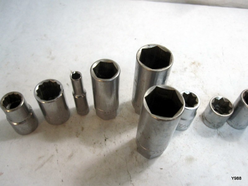 CRAFTSMAN set of 12 sockets mix lot see description