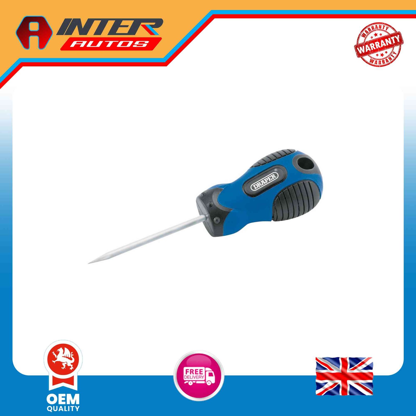 Draper Soft Grip Carpenters Awl 54245